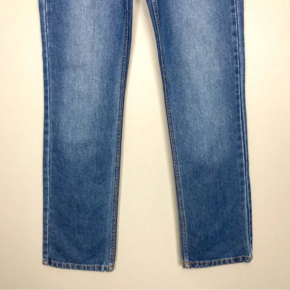 Nasty Gal Yoke Detail Straight Jeans Women’s Size 6 High Rise Western Retro Boho - Picture 3 of 8